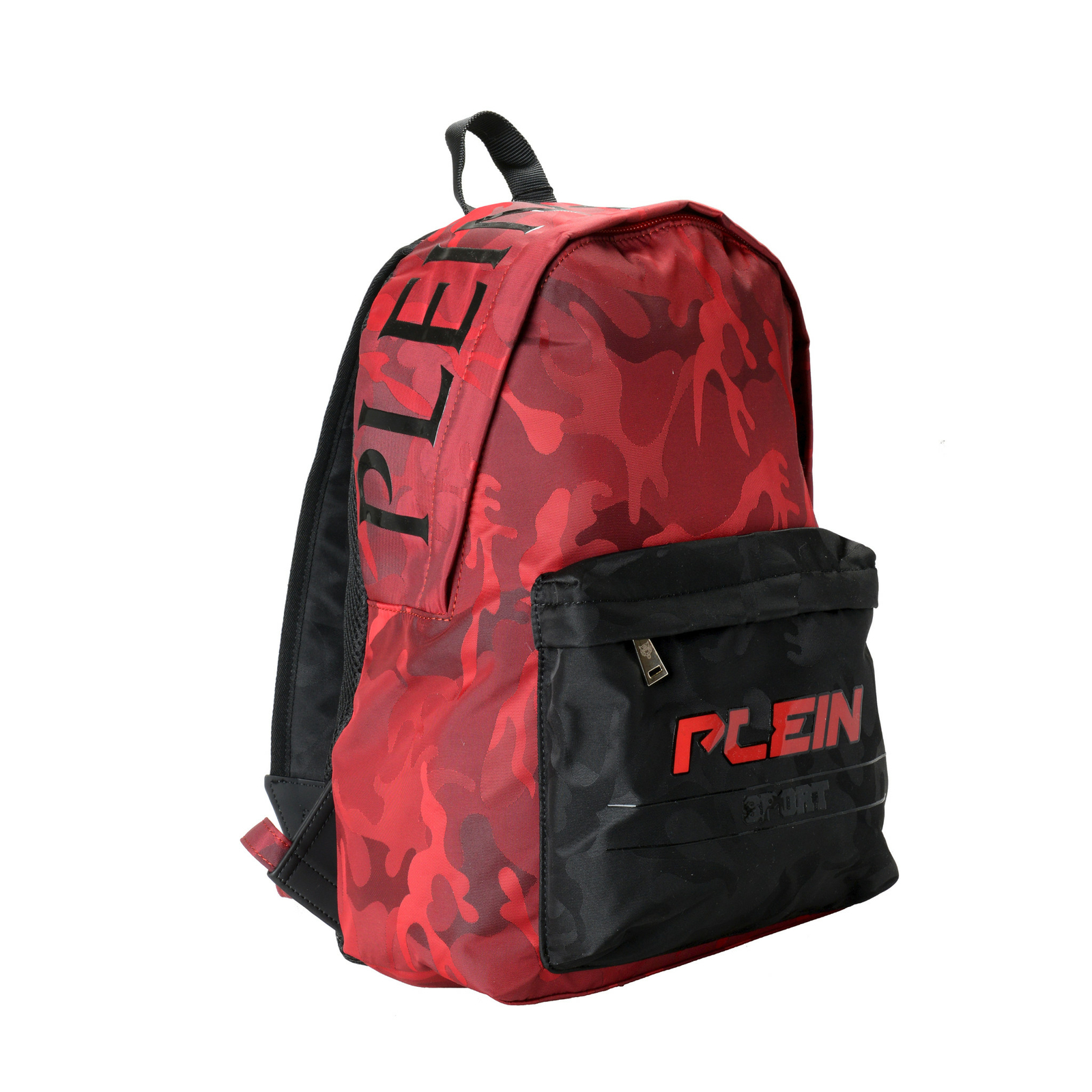 Plein Sport Unisex Military Print Red "ZAINO EASTPAK" Backpack Bag