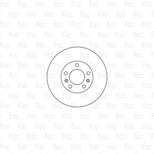 Rotores de disco de freno para Renault Megane eje delantero Abtex BD2019V