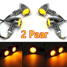 4pcs LED Motorcycle Motorbike Turn Signal Light Indicators Brake Lamp Universal