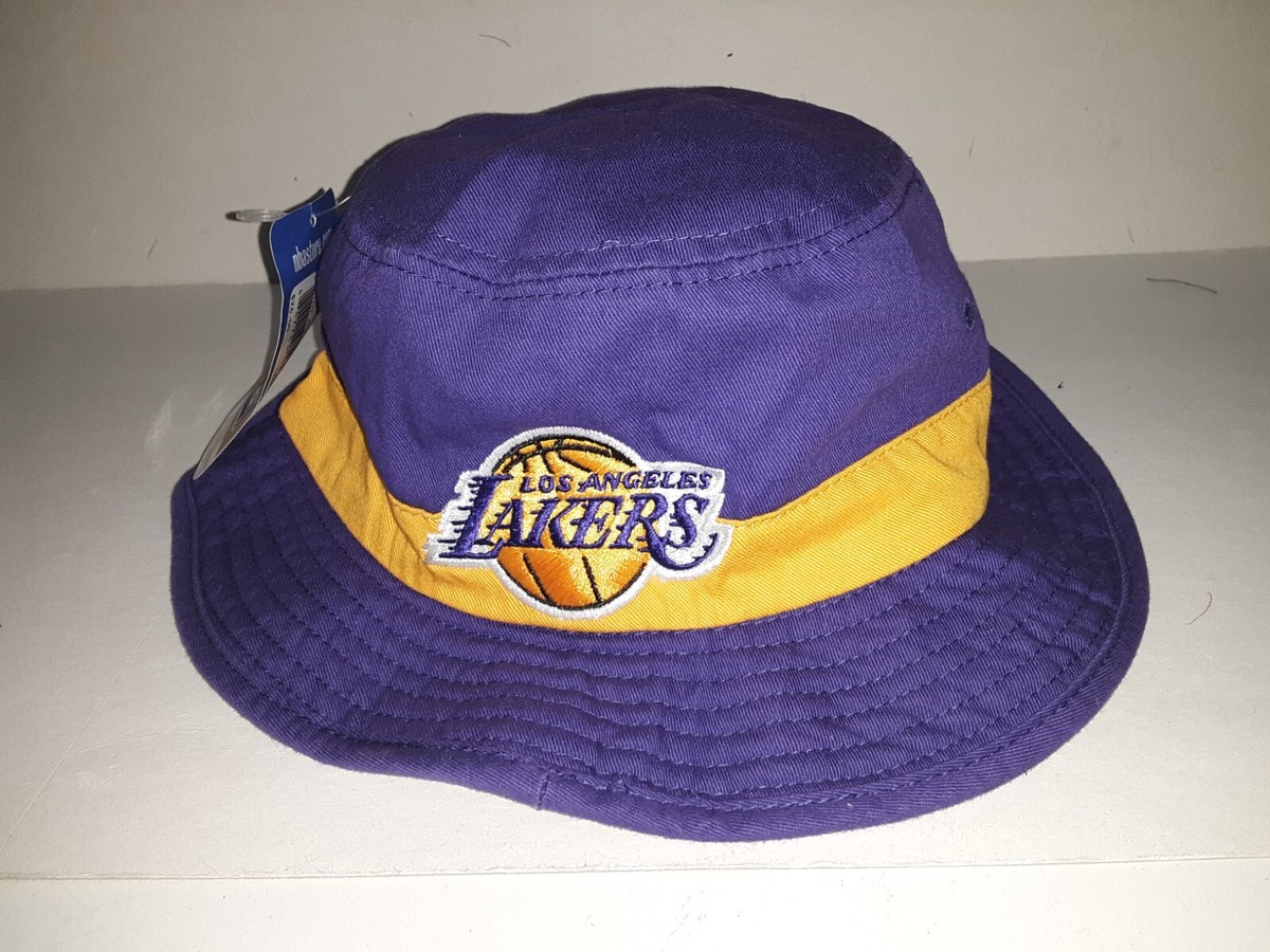 Los Angeles Lakers NBA Men's Bucket hat Purple and Gold, Size Lg/XL
