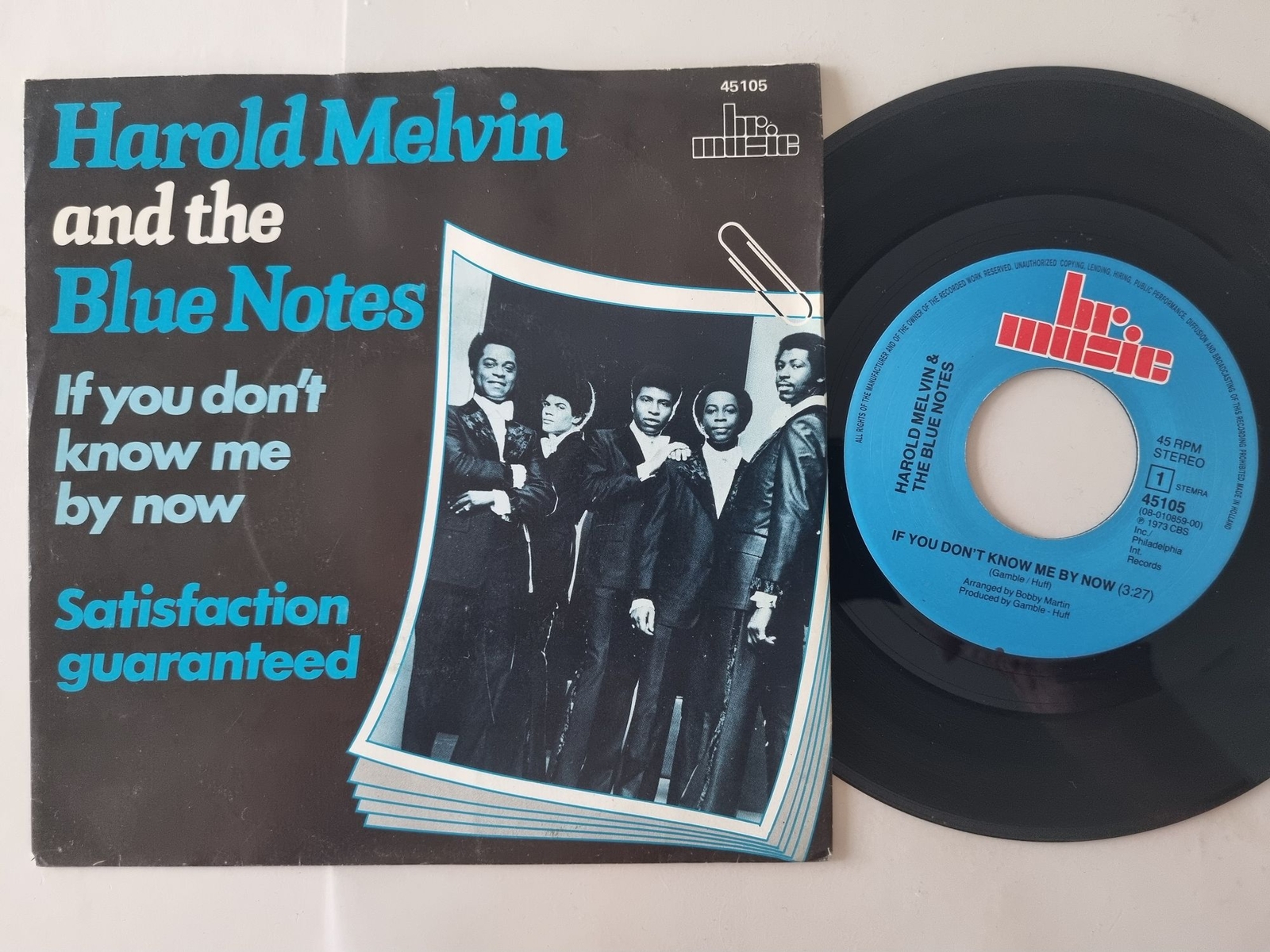Harold Melvin And The Blue Notes - If You Don't Know Me By Now 7'' Vinyl Holland