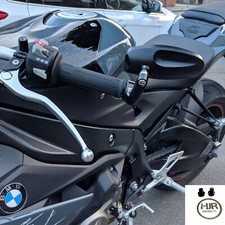Bar End mirrors BMW F900R F900GS  S1000XR genuine pair HJR Products inc bolts
