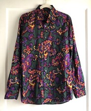 Dolce & Gabbana Long Sleeve Paisley Floral Button Down Dress Shirt Size 16 41