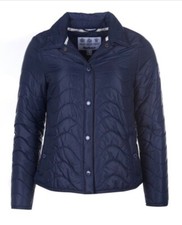 Barbour Women’s Albatross Quilt Navy Jacket Uk 10 Rrp £139 #c775