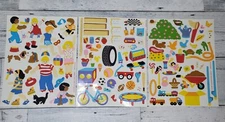 Mrs. Grossman's Stickers KIDS, PLAYING, PETS 1993 -Retired - 3 Sheets