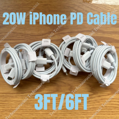 20W PD USB C Fast Charger Cable Type C Cord For iPhone 14 13 12 11 Pro Max XR XS
