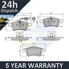 Fits VW Transporter 1995-2003 + Other Models PV Front Brake Pads Set