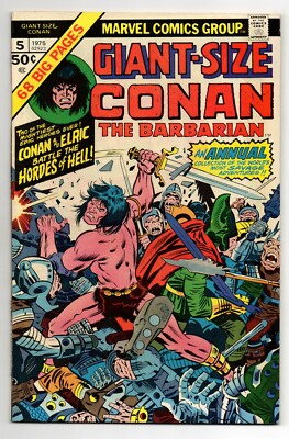 Giant-Size Conan The Barbarian Vol 1 No 5 1975 (VFN+) (8.5) Marvel, Bronze Age