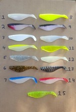 4" Shad BODIES Paddle Tail Swimbait great for Umbrella Rig Sassy Shad 