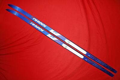 KARHU クロスカントリー 195 スキー カルフ 板 ストックFINLAND 🔥 KARHU Classic 195cm Cross Country XC SKIS Waxless Base Salomon