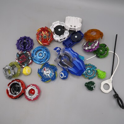 Beyblade Lot of Tomy  Cyclone  Galaxy Pull String Toy Parts