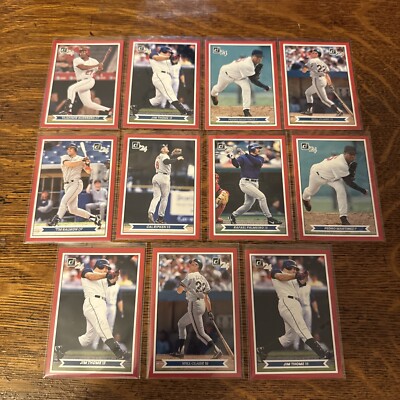 2024 Panini Donruss Baseball 11 Card Lot Retro Inserts Thome Ripken