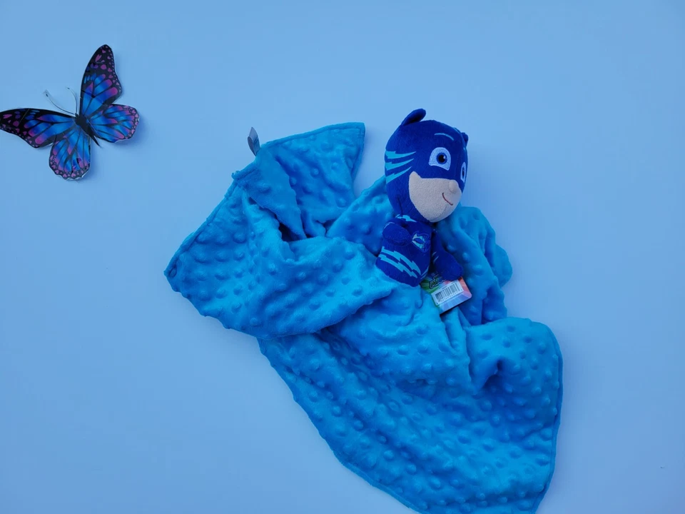 Manta de seguridad de felpa Lovey Catboy niños algodón Pj máscara Lovey Plush Foto 2 de 4