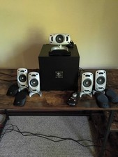 Logitech Z-5300 THX 5.1 Surround Sound Set Computer Speakers Aux Gaming 3.5mm