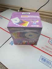 Memorex 30 Pack Slim Color Jewel Cases CD DVD High Impact Durable NEW Sealed