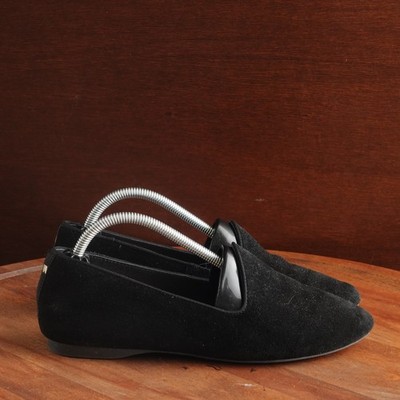 Birdies Loafers Womens SZ 7 BLK Slip On Casual Leather Comfort Flat Minimal Shoe
