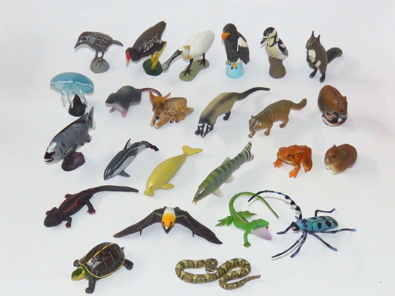 FURUTA PET Serie 5 Komplettset 24 MINIFIGUREN aus Sammlung Choco Egg Tiere