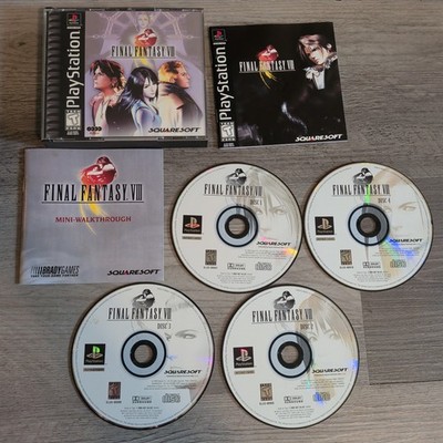 Final Fantasy VIII 8 PS1 PlayStation 1 100% Complete CIB Black Label + Guide