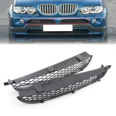 Front Grille Upper Bumper Mesh Grill For BMW X5 E53 2003-2006