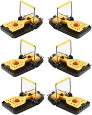 6 x Heavy Duty Snap Mouse Rat Traps Rat Bait Rats Catcher Reusable