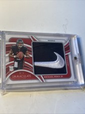 2024 Panini Immaculate Michael Penix Jr Rookie Player Caps Nike Swoosh Patch #/5