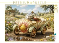 Calvendo Puzzle The Flower Carriage | 1000 Pieces, Finished Size 25.2 × 18.9 In