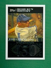 2007 Topps Baseball Josh Gibson Home Run History Home Run #450 #JG58 Josh Gibson