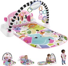 Fisher Price - Glow and Grow Kick Play Piano Gym, Pink New Toy