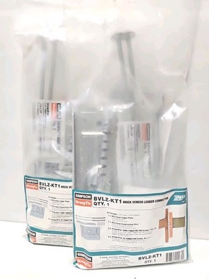 Simpson Strong-Tie BVLZ-KT1 Brick Veneer Ledger Connector   2 Pack   Deck Ledger