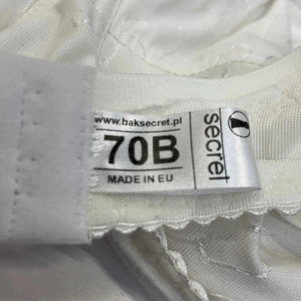 Secret, BH, Größe: 70B, Weiß, Baumwolle/Elasthan/Polyester, Blumen, Spitze #5d1 - Bild 3 von 4