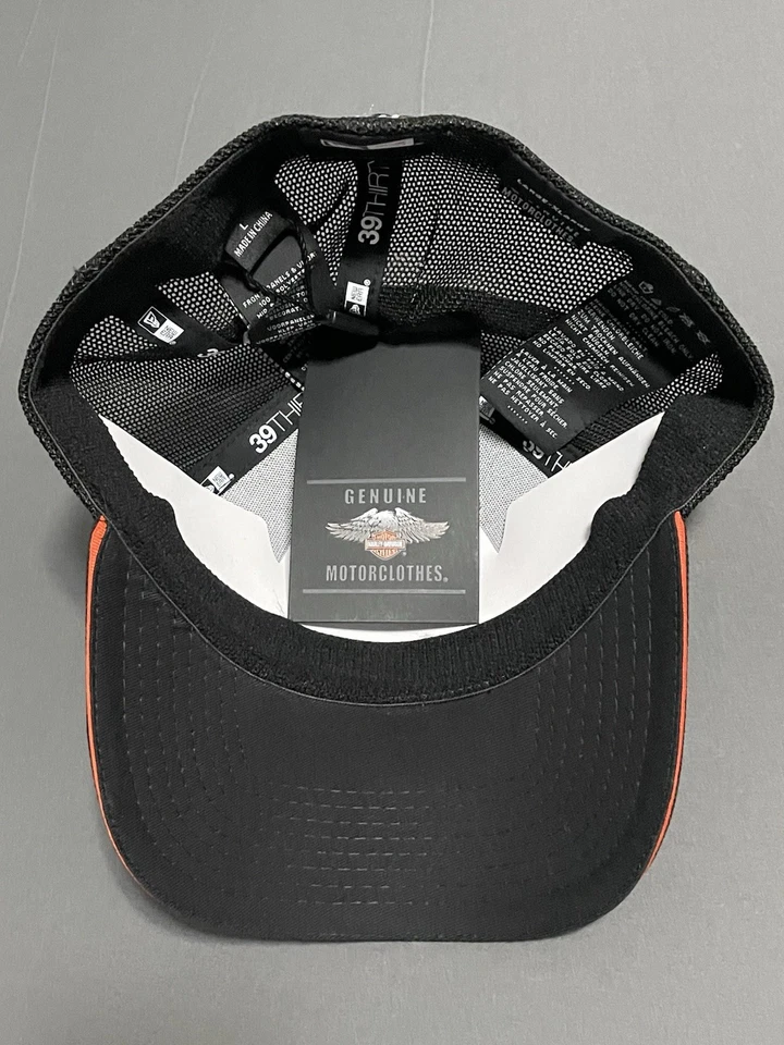 Gorra de camionero tejida Harley-Davidson 99471-19VM/000L para hombre nueva con etiquetas New Era 39THIRTY L-XL Foto 3 de 4