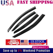 Window Visor For Chevy Cruze 2011-2015 Tape-on Mugen Style Out-Channel Black