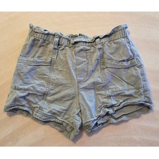 Abercrombie Kids Paperbag Waist Shorts Gray Pull On Casual Size 11/12