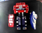 Lot of 3 Vintage Hasbro Transformers G1 Optimus Prime Figure & 1984 Bandai Japan