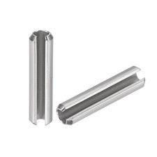 M4  x 20mm 304 Stainless Steel Split Spring Roll Dowel Pins Plain Finish 20Pcs