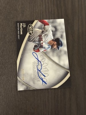 2020 Topps Tier One Tier 1 Talent Autographs /100 JD J.D. MARTINEZ Auto Signed