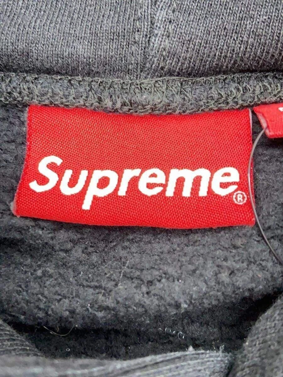 Felpa Supreme con cappuccio M cotone nero usata