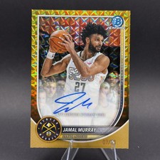 2025 Bowman Chrome Jamal Murray /50 Auto Gold Nuggets
