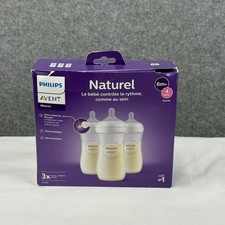 Philips Avent Natural Response Baby Bottle 11oz 330ml Level 4 Flow 6m Clear