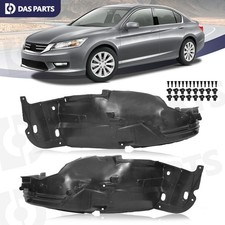 W Clips Front Fender Liner Set For 2013-2015 Honda Accord Sedan Rightleft Side