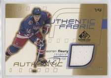2001 SP Game Used Edition Authentic Fabric Gold /300 Theoren Fleury #AF-TF 2d8