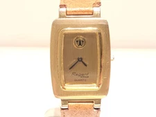 VINTAGE RECTANGLE 24mm LUXURY GOLD PLATED QUARTZ MEN LADIES WATCH "REGENT"STOWA