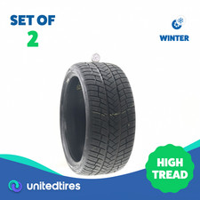 Set Of 2 Used 24535r19 Vredestein Wintrac Pro 93y - 9.532 Set Of 2 Used 24535r19 Vredestein Wintrac Pro 93y - 9.532