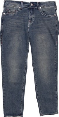 Mens True Religion Rocco Big T Skinny Jeans 34 Medium Fog Wash Slim Fit Denim