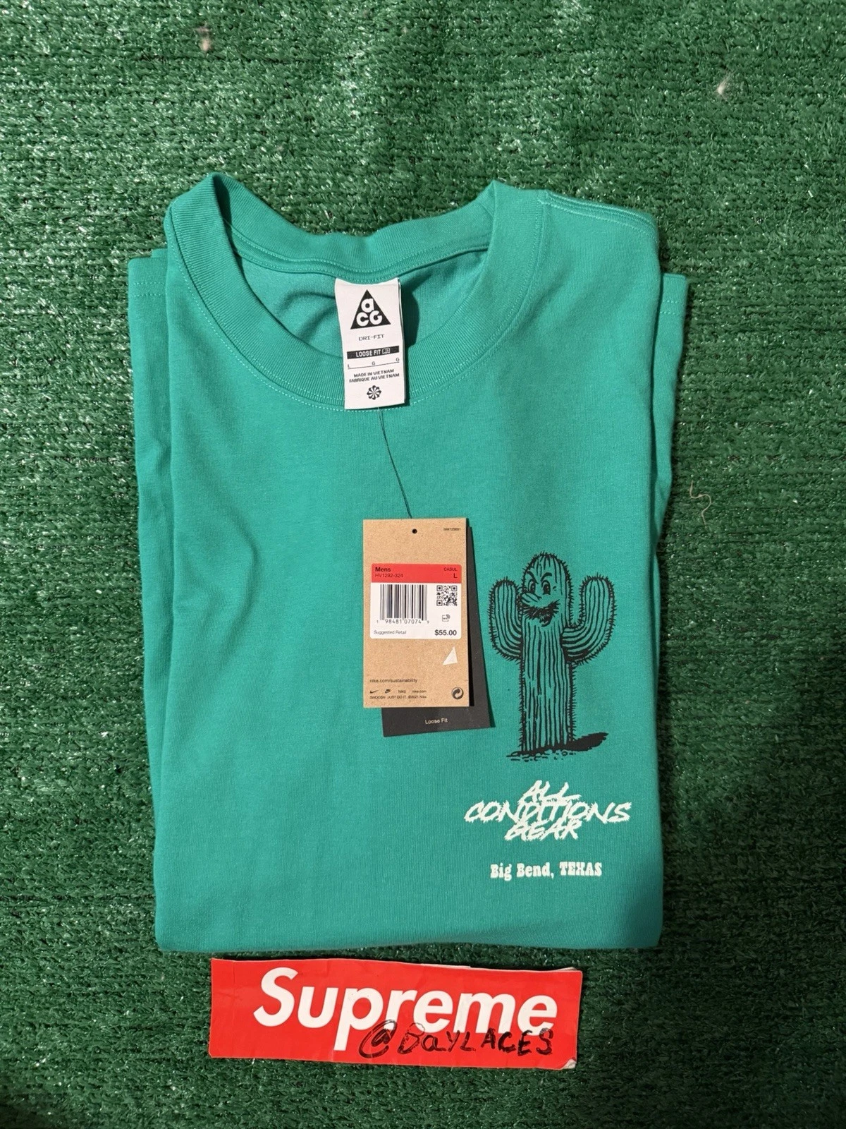 Nike ACG OC Cactus Big Bend Texas T-Shirt Top Mens Size Large HV1292 324 L New
Opens in a new window