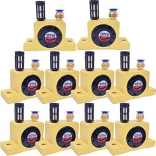 10pcs GT10 1/8'' Industrial Pneumatic Air Turbine Vibrators for Hopper Golden US
