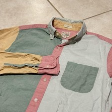 J.Crew Shirt Mens Small Colorblock Broken-In Oxford Button Down Long Sleeve