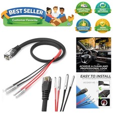 Dual Size Pins Radar Detector Hardwire Kit  Compatible with Escort  Valentine