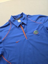 UNIVERSITY OF FLORIDA GATORS UF GOLF POLO SHIRT NIKE SS Mens XL Blue Orange NCAA