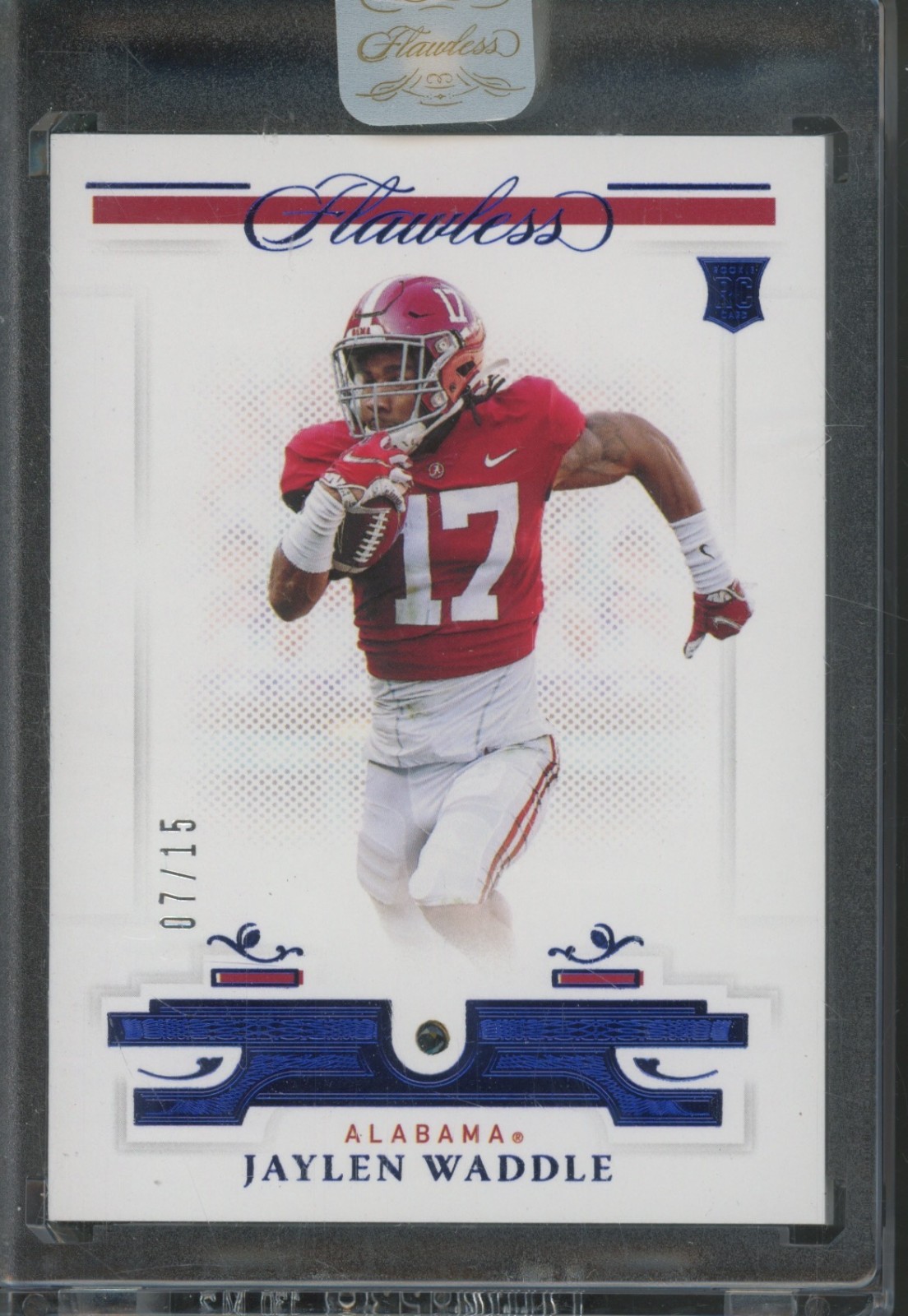 Jaylen Waddle Panini Flawless Collegiate #126 Sapphire